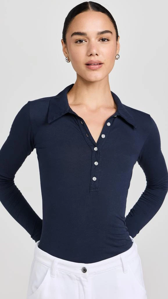 NSF Rory Long Sleeve Fitted Polo 1