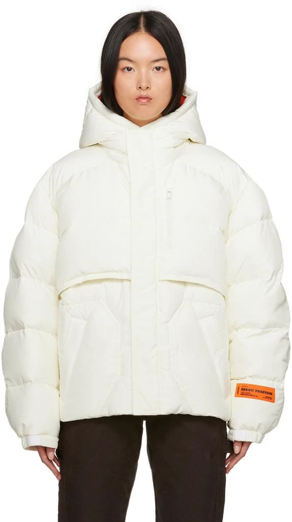 Heron Preston Off-White Hooded Down Jacket 1