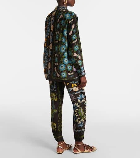 Farm Rio Winter Garden pajama shirt 3