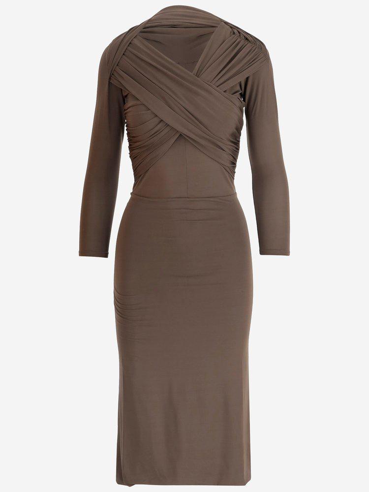 PATOU Patou Draped Midi Dress