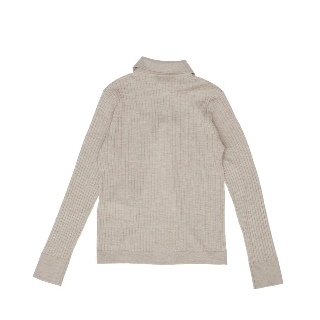 Max Mara Max Mara Mxpgitano Ribbed Knitted Polo Shirt 2