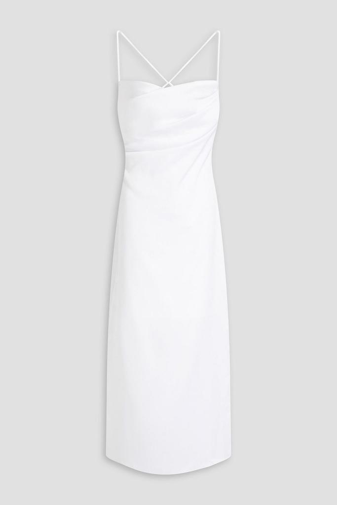 RASARIO Draped satin midi dress