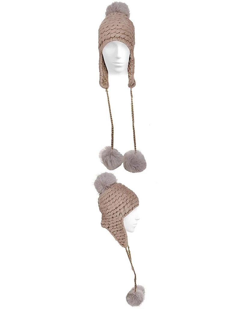 Jocelyn mink beany hat. OS. 0400021774996_BLACK?wid=600&  main image 3