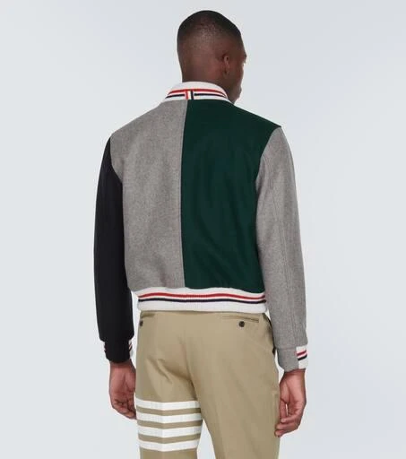 Thom Browne Virgin wool varsity jacket 4