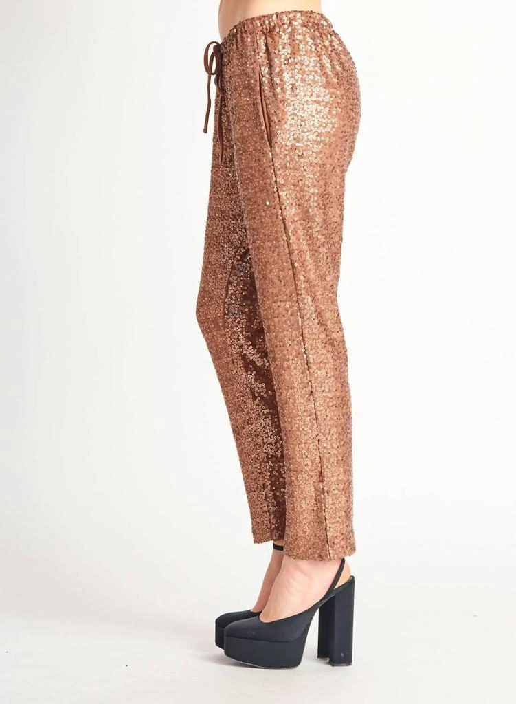 Dex Sequin Jogger In Rose Gold 2