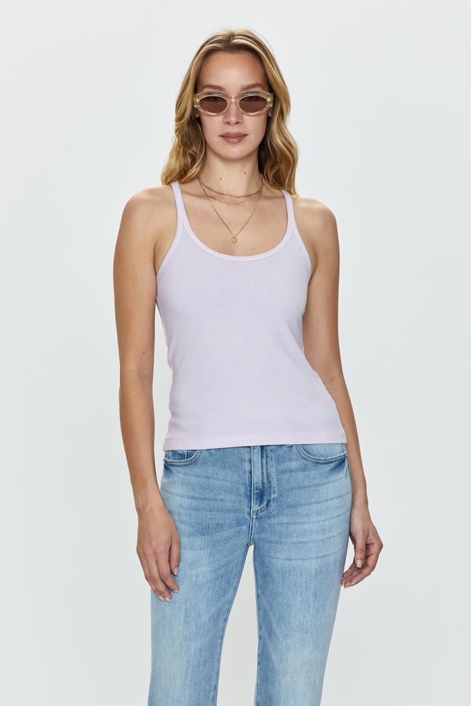 Pistola Denim Paloma Tank - Lavender Haze