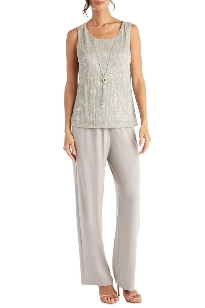 R&M Richards R&M Richards - Metallic 3-piece Dressy Pant Set 3