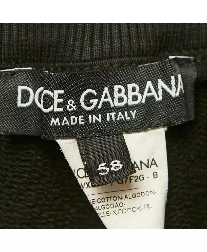 Pre-Owned Dolce & Gabbana Men's Black Cotton Logo Plaque Detail Jogger 5