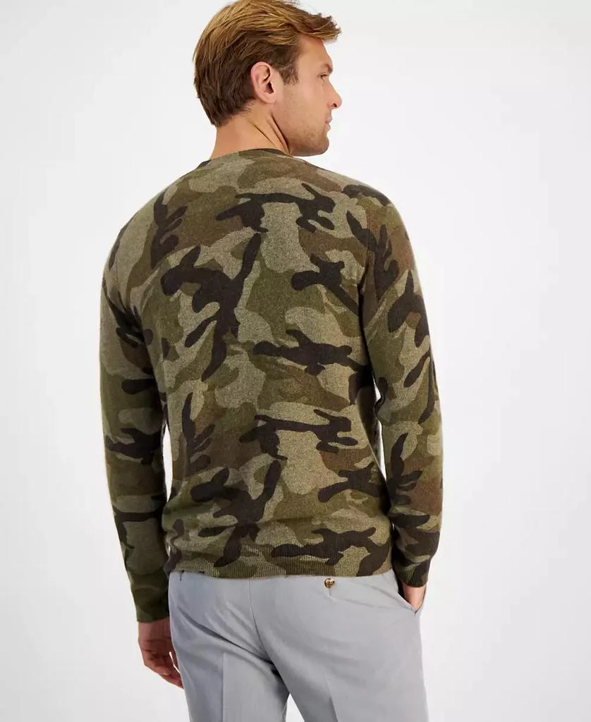 Club Room Men's Camo V-Neck Cashmere Cardigan Sweater, Created for Macy's 4