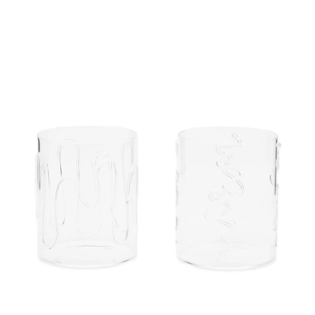 Ferm Living ferm LIVING Doodle Glasses Tall - Set of 2 1