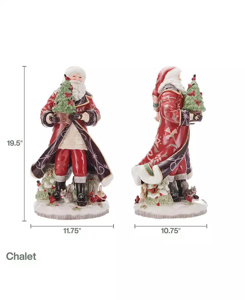Fitz and Floyd Chalet Santa Figurine 5