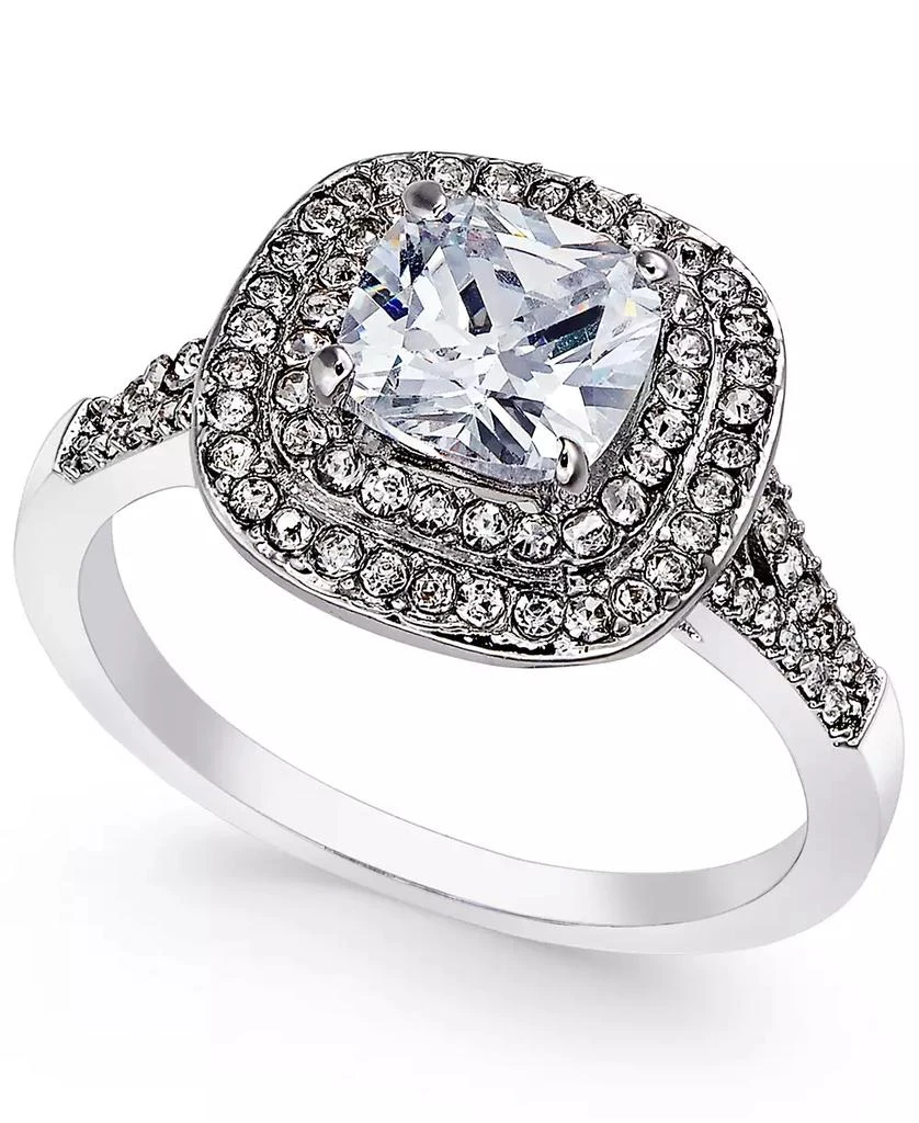 Charter Club Double Halo Crystal Center Ring, Created for Macy's 1