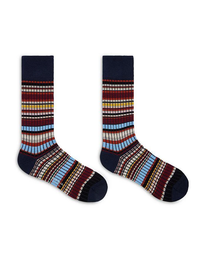 Paul Smith Signature Ribbed Grid Stripe Socks 2