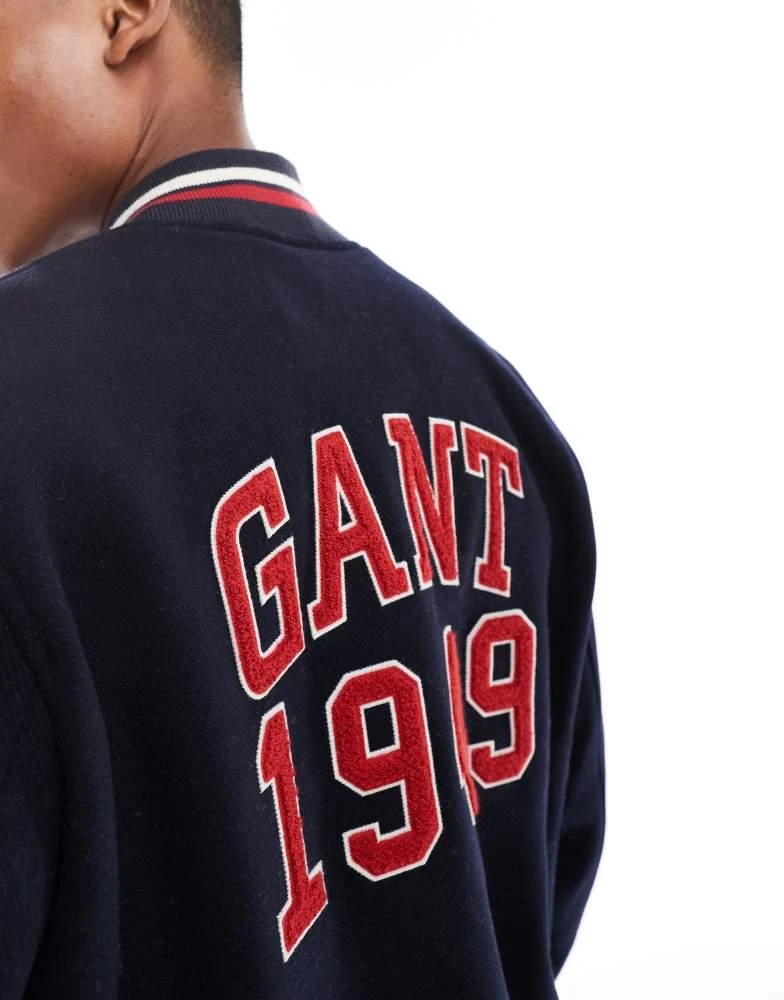 Gant GANT 75th Anniversary Capsule wool varsity jacket with logo in navy 2