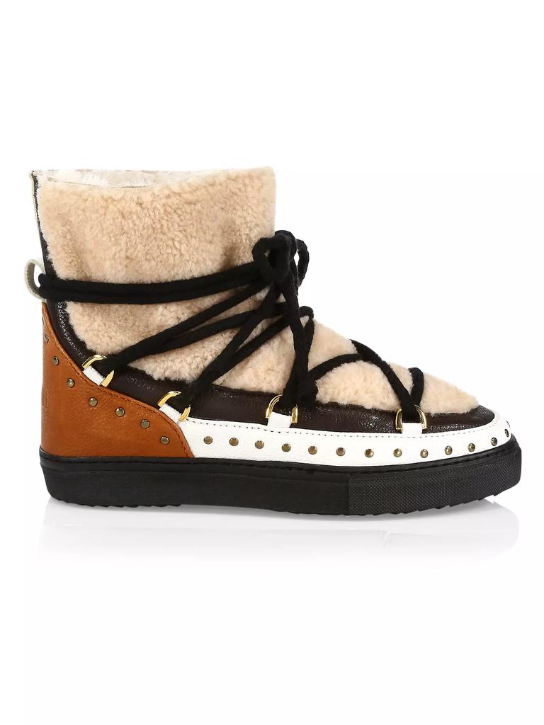 INUIKII Curly Rock Shearling Sneaker Boots