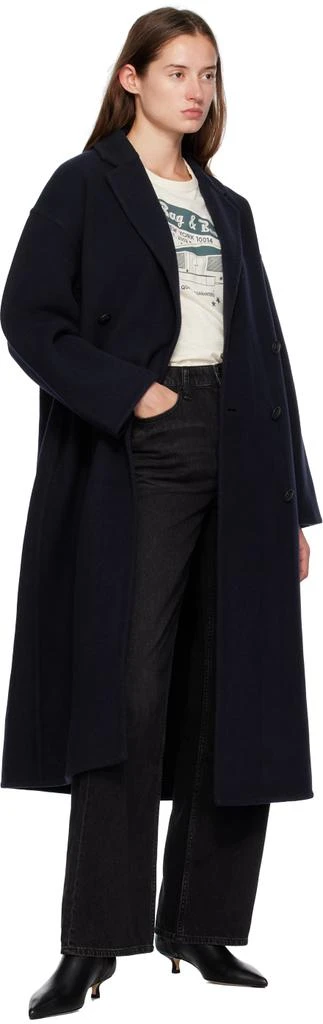 Rag & Bone Black Featherweight Logan Wide-Leg Jeans 4