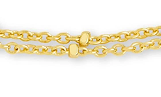 Sterling Forever Alison Layered Chain Anklet 4