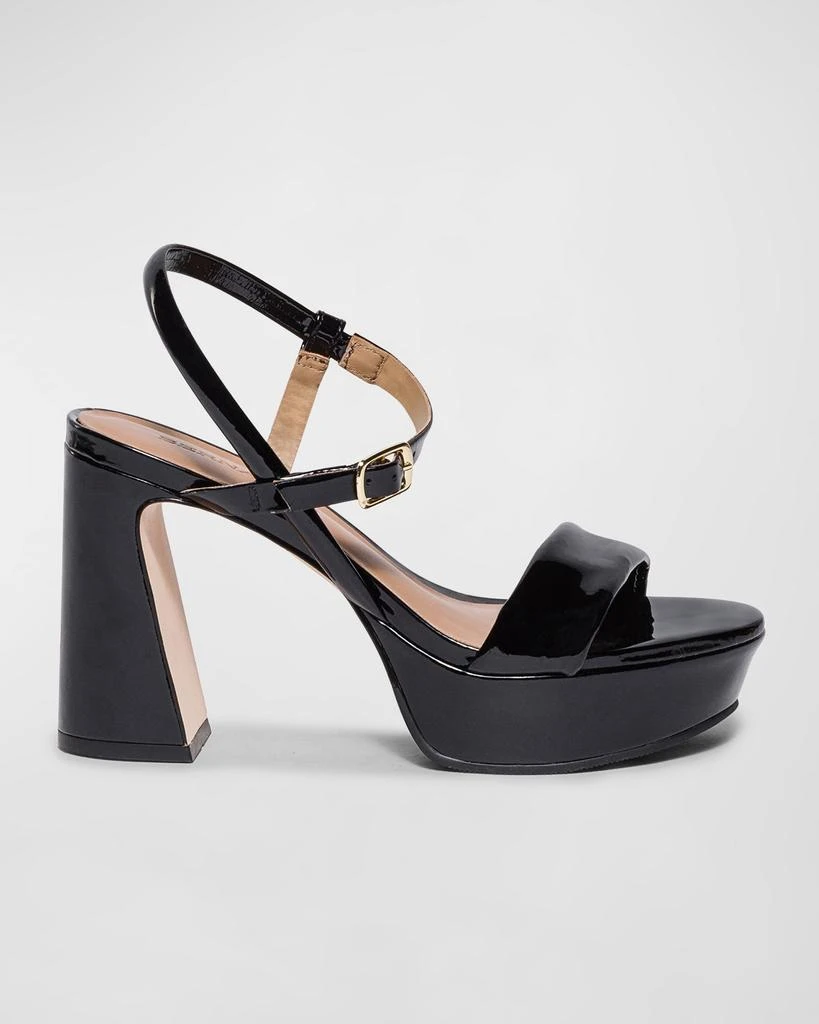 Bernardo Patent  Ankle-Strap Platform Sandals 1