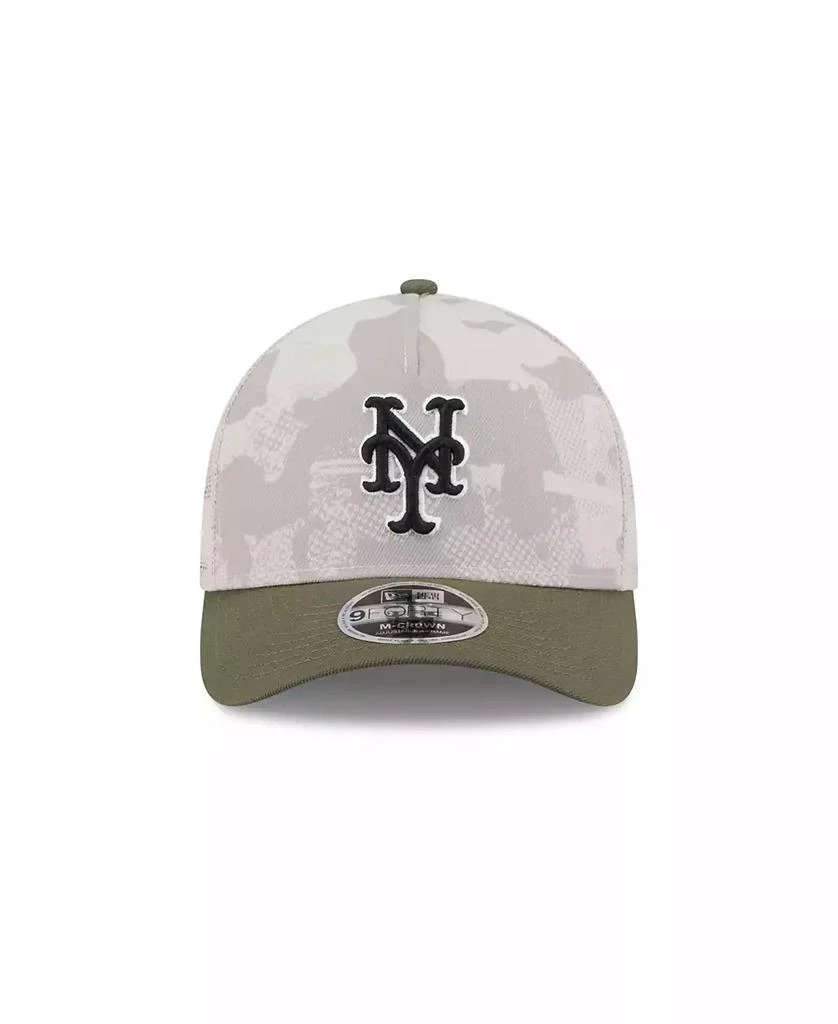 New Era Men's Light Beige/Olive New York Mets 2025 Armed Forces Day 9FORTY M-Crown A-Frame Adjustable Hat 3
