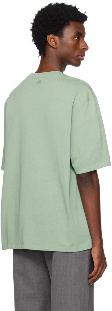 AMI Paris SSENSE Exclusive Green Ami de Cœur T-Shirt 3