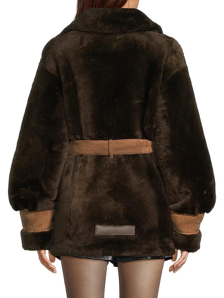 Nicole Benisti Elizabeth Belted Shearling Jacket 5