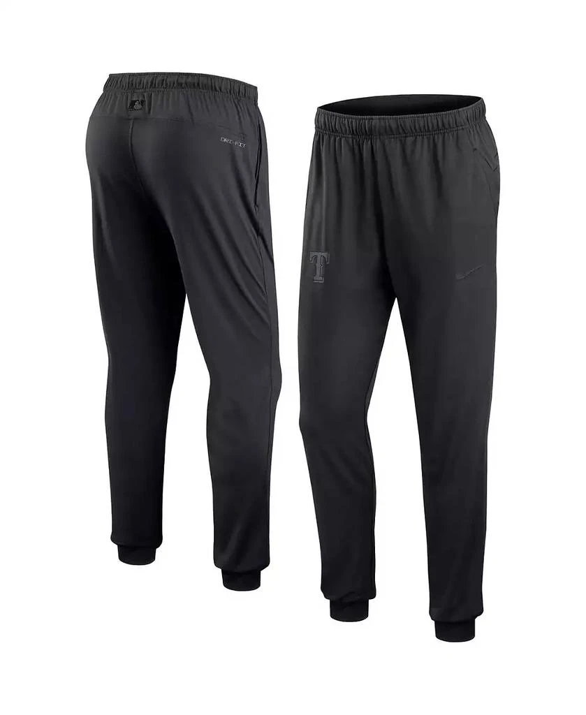 NIKE Men's Black Texas Rangers Authentic Collection Travel Performance Pants 1