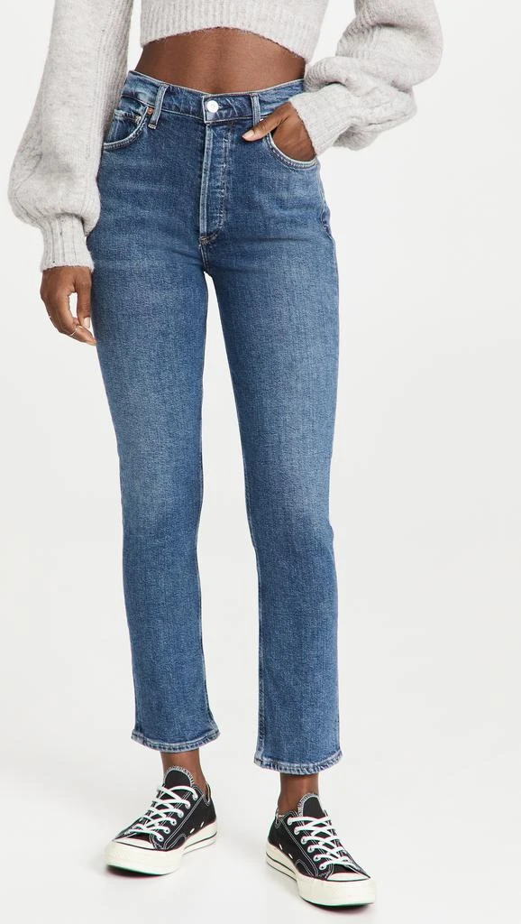 Citizens of Humanity Charlotte High Rise Straight Jeans 1