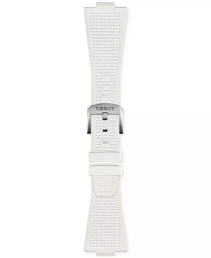 Tissot Men
s Swiss Automatic PRX White Rubber Strap Watch 40mm 4