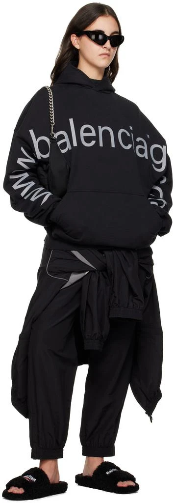 Balenciaga Black 'Bal.com' Hoodie 4