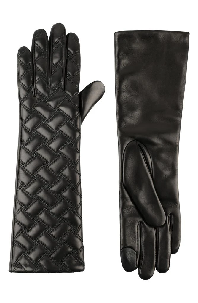 Kurt Geiger Long Quilted Leather Gloves