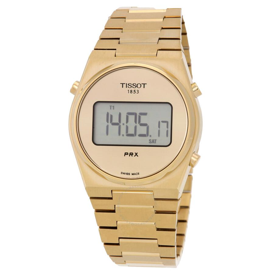 Tissot PRX Digital Quartz Gold Dial Men's Watch T1372633302000