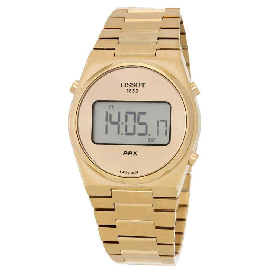 Tissot PRX Digital Quartz Gold Dial Men's Watch T1372633302000 1