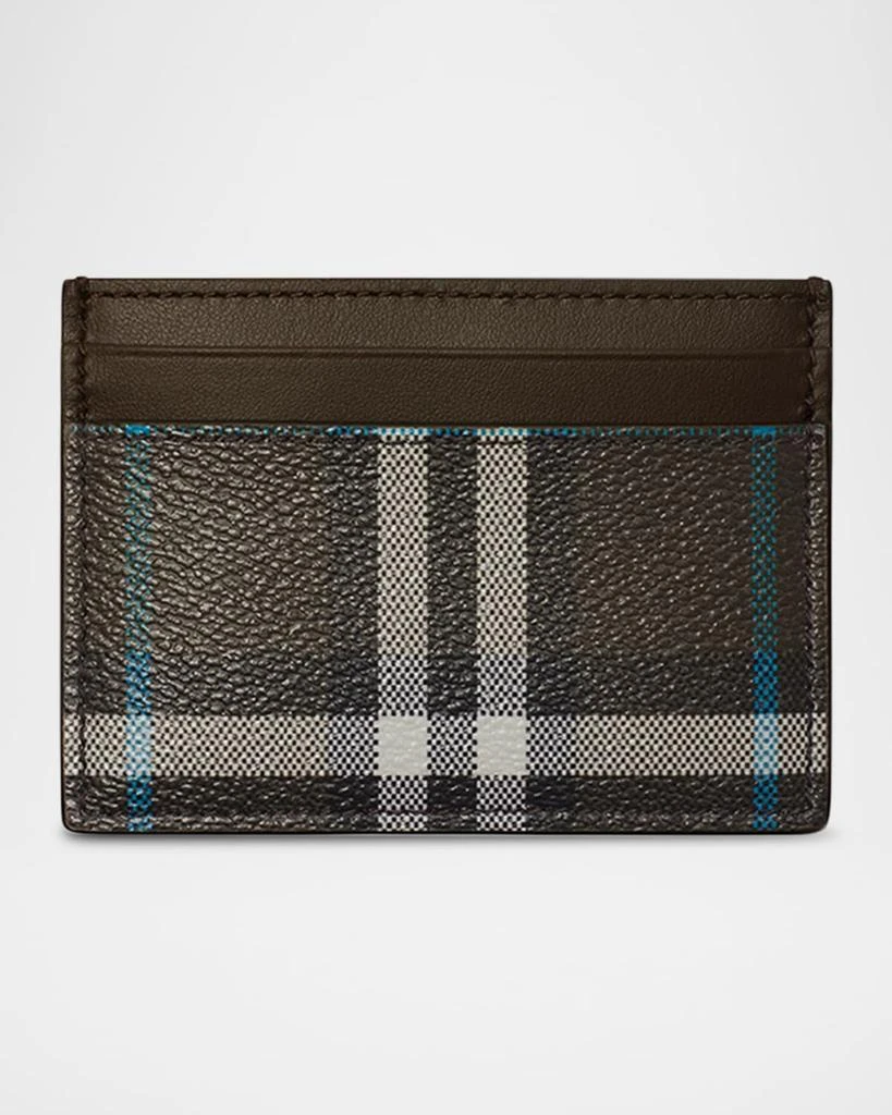 Burberry Sandon Check Leather Card Holder 1