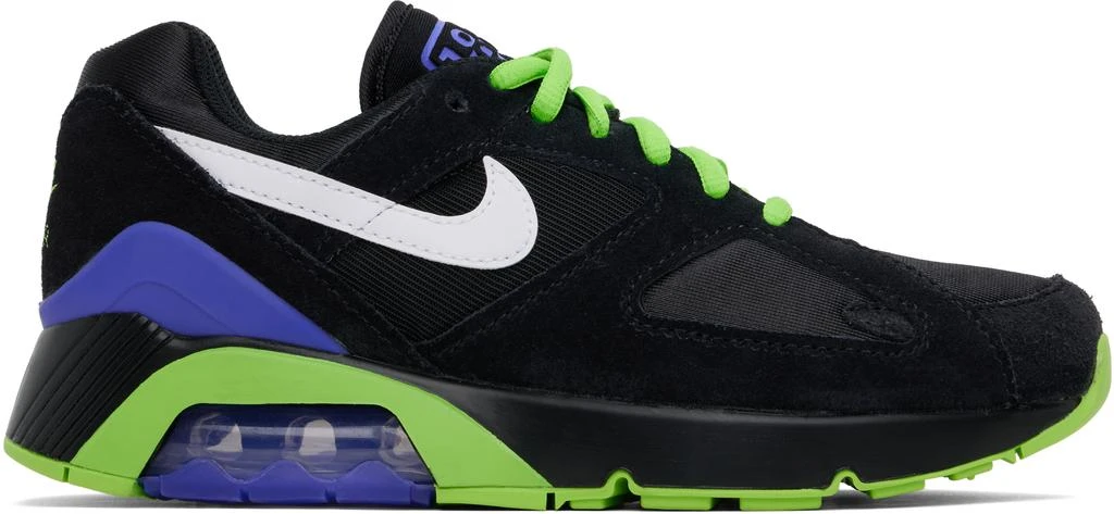 NIKE Black & Green Air Max 180 Beetlejuice Sneakers 1