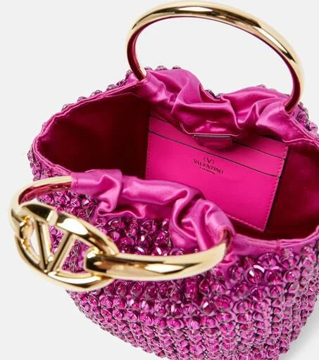 Valentino Carry Secrets Small embellished bucket bag 3