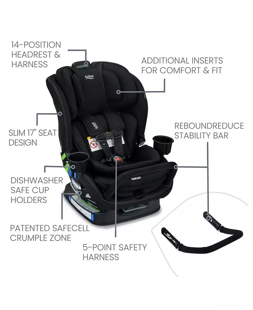 Britax Poplar S Baby Boy or Baby Girl Convertible Car Seat 3
