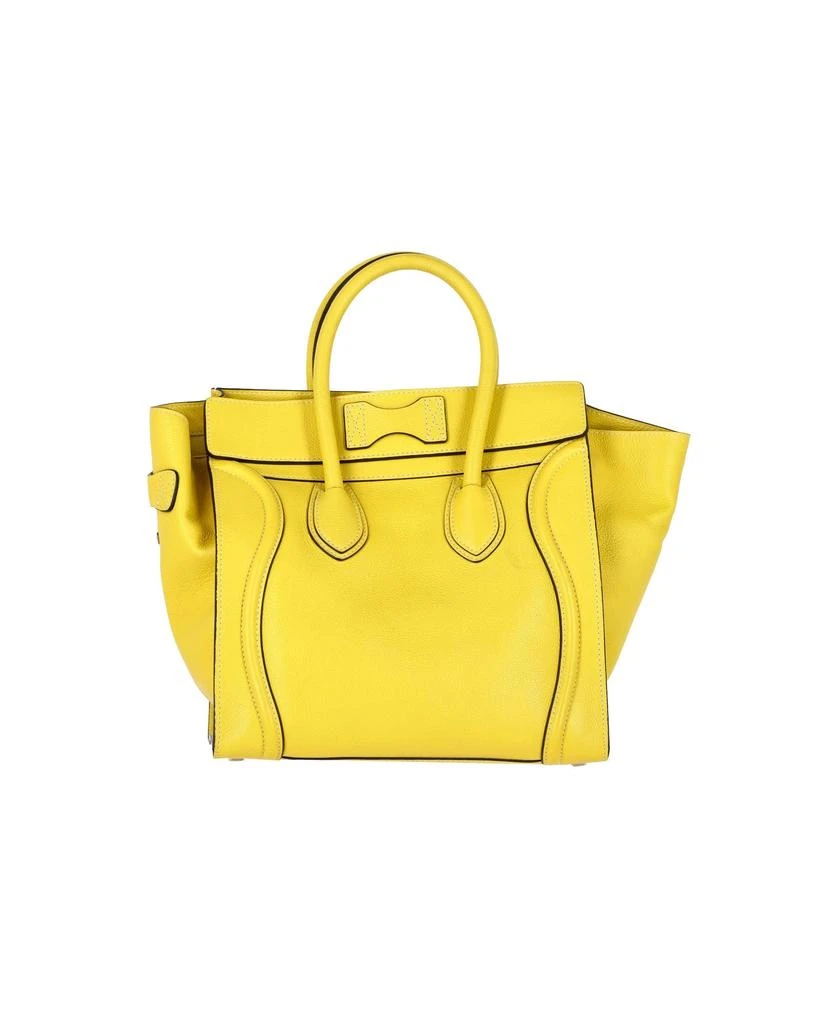 Celine Celine Mini Luggage Tote Bag in Yellow Calfskin Leather 2