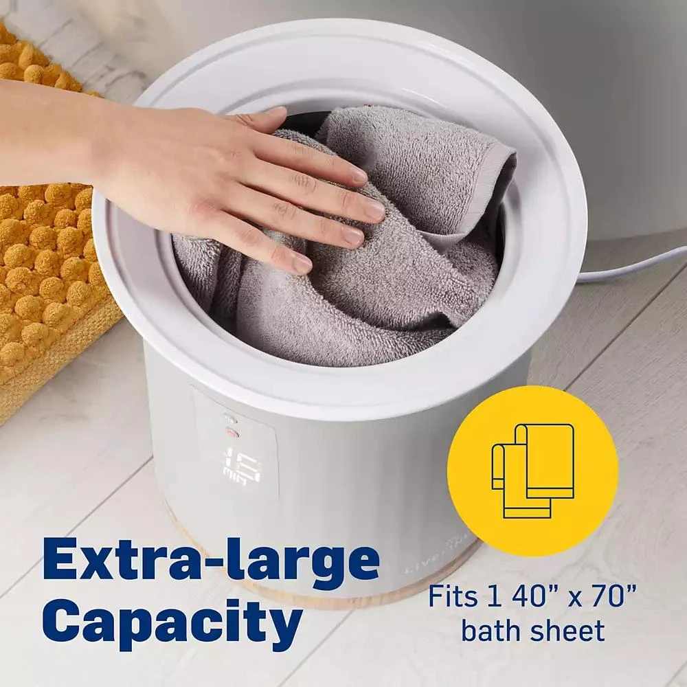 Livefine Towel Warmer Bucket Style Heater w/LED Display 40" x 70" Towel 3