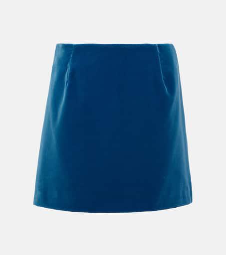 BLAZÉ MILANO Coci velvet miniskirt