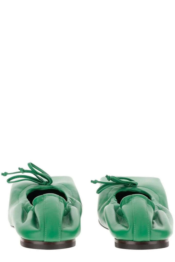 Jacquemus Jacquemus Bow Detailed Square-Toe Flats 3