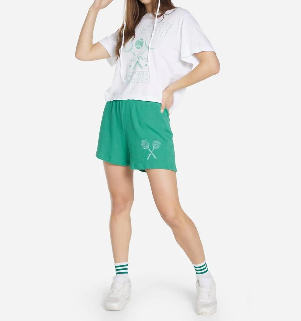 Lauren Moshi Rue Moshi Tennis Club Tee In White 3