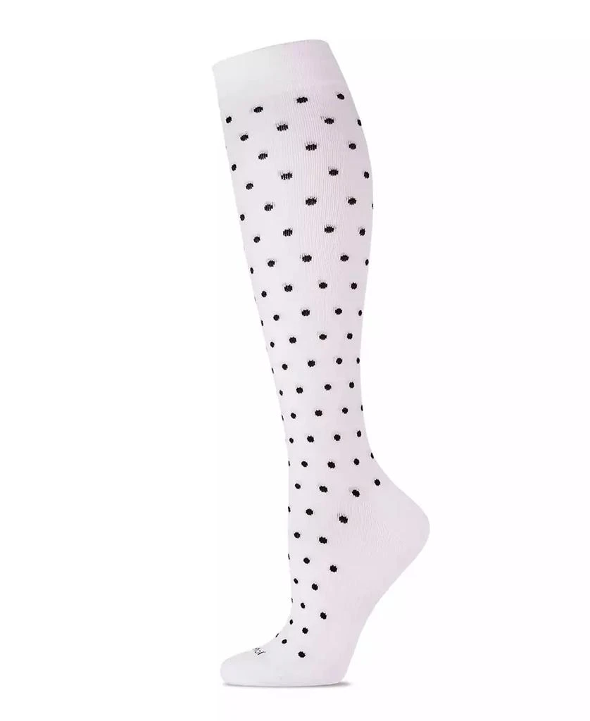 Memoi Classic Polka Dots Women's Compression Socks 1