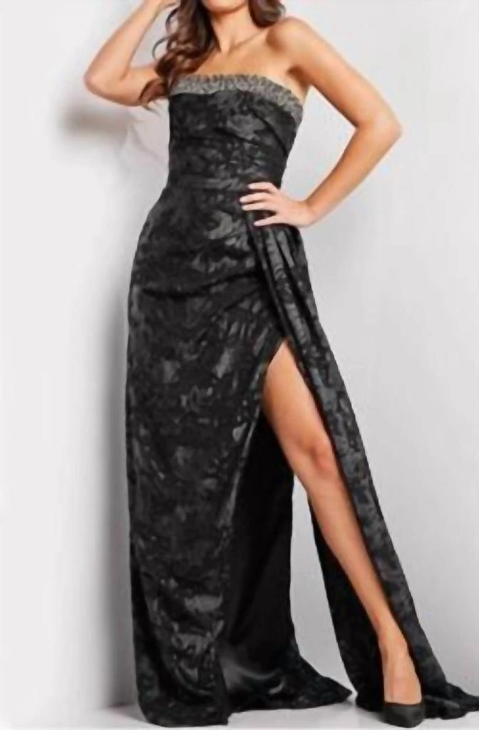 Jovani Jovani - Beaded Strapless Gown
