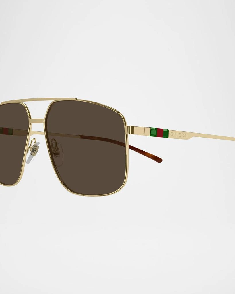 Gucci Men's GG1676SM Metal Aviator Sunglasses 2