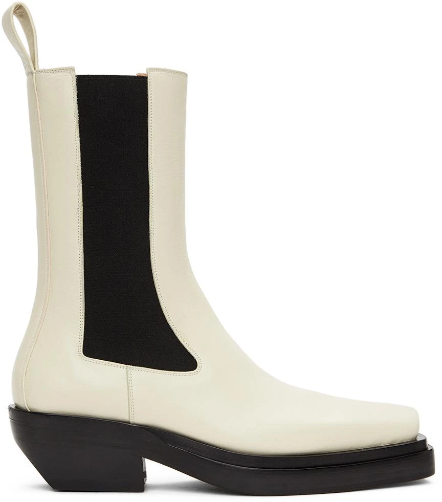 Bottega Veneta Off-White 'The Lean' Chelsea Boots 1