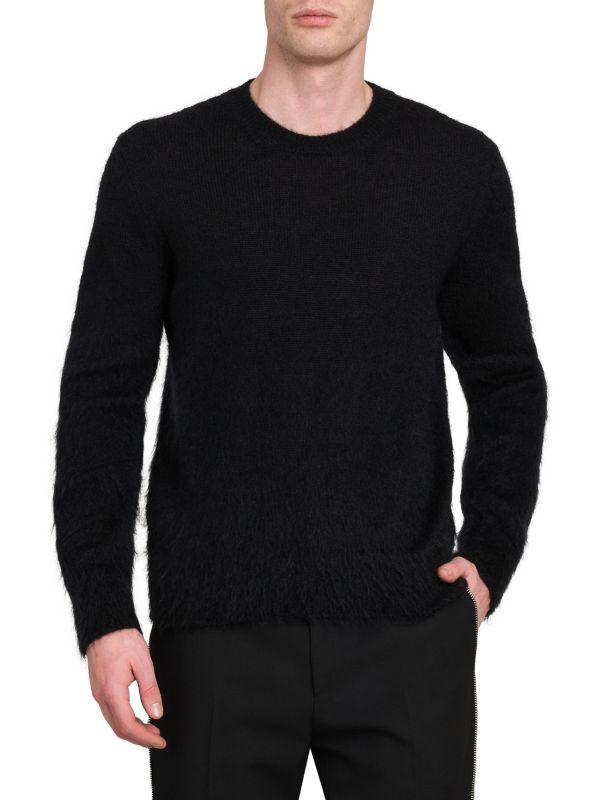 Off-White Mohair-Blend Arrow Sweater
