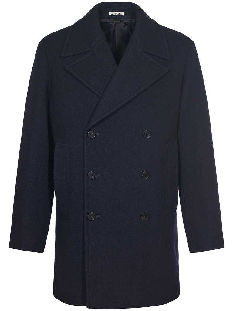 AURALEE Sponge Wool Melton P-coat