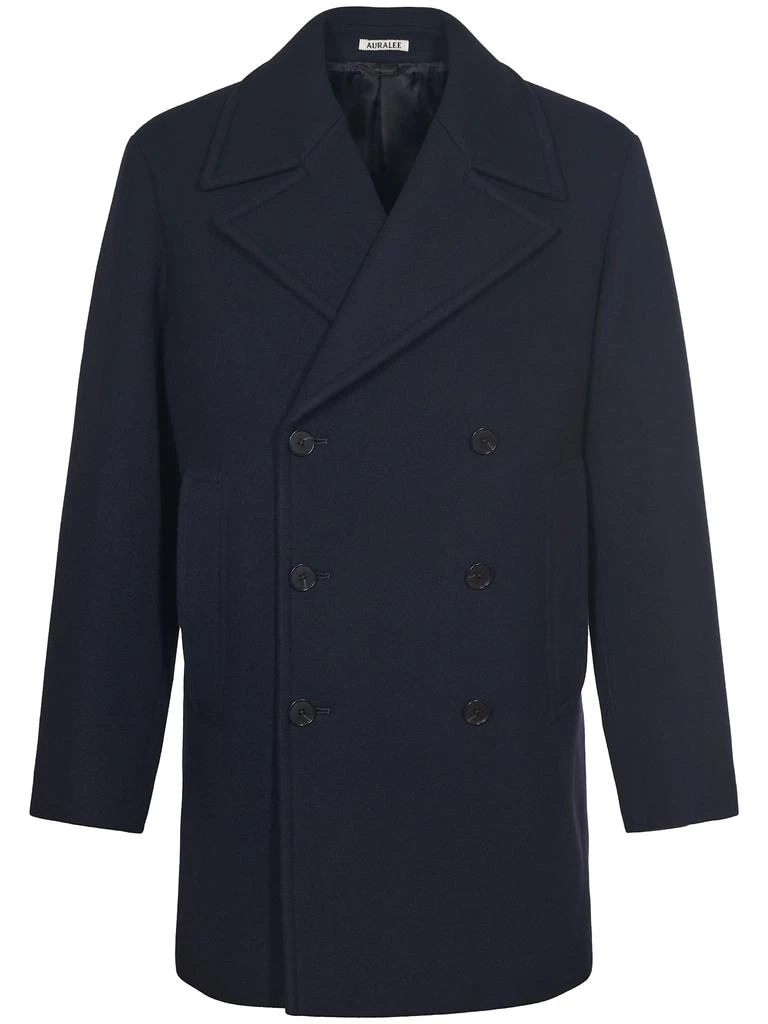 AURALEE Sponge Wool Melton P-coat 1