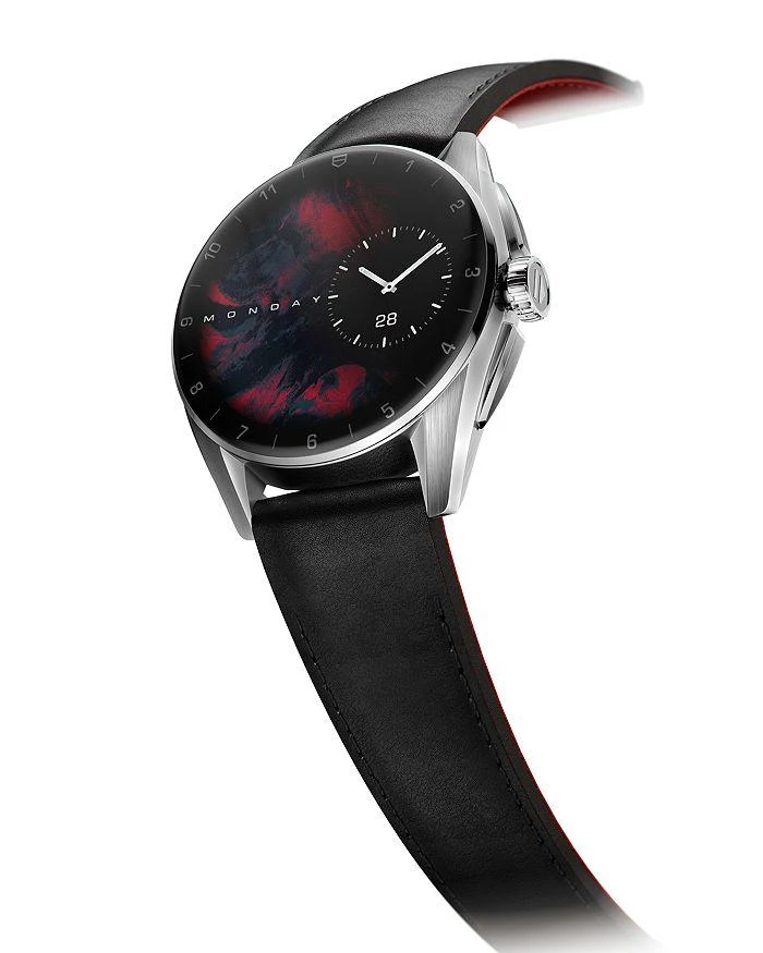 TAG Heuer Connected Calibre E4 Leather Strap Smartwatch, 42mm 2