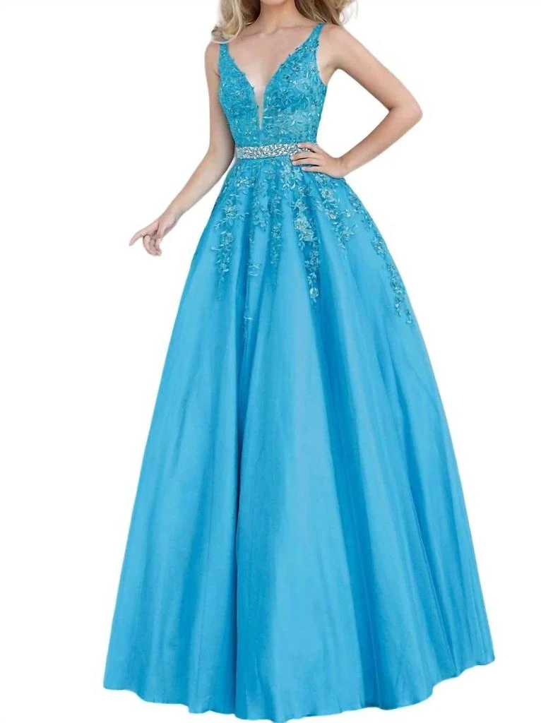 JVN Jvn - Embellished Lace Prom Dress 1